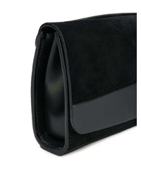 schwarze Leder Clutch von Nico Giani