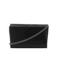 schwarze Leder Clutch von Khirma Eliazov