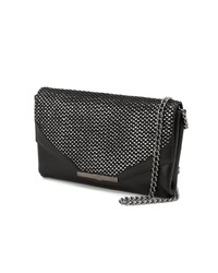 schwarze Leder Clutch von Khirma Eliazov