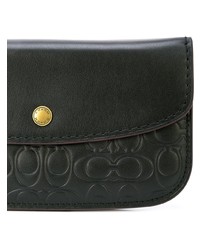 schwarze Leder Clutch von Coach