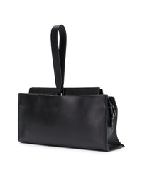 schwarze Leder Clutch von Aesther Ekme