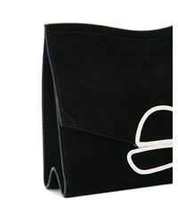 schwarze Leder Clutch von Proenza Schouler