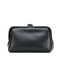 schwarze Leder Clutch von A.F.Vandevorst