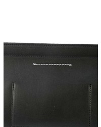 schwarze Leder Clutch von MM6 MAISON MARGIELA