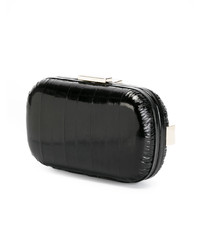 schwarze Leder Clutch von Corto Moltedo