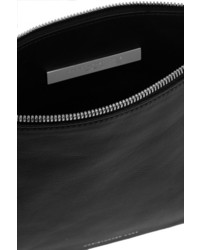 schwarze Leder Clutch von Christopher Kane