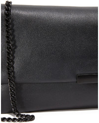 schwarze Leder Clutch von Loeffler Randall