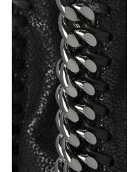 schwarze Leder Clutch von Stella McCartney