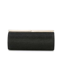 schwarze Leder Clutch von Jimmy Choo