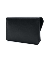 schwarze Leder Clutch von Tory Burch