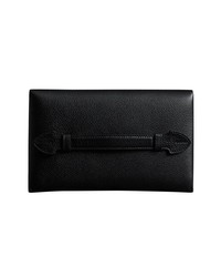 schwarze Leder Clutch von Burberry