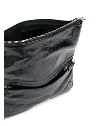 schwarze Leder Clutch von Zadig & Voltaire