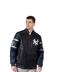 schwarze Leder Collegejacke