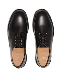 schwarze Leder Derby Schuhe von Dr. Martens