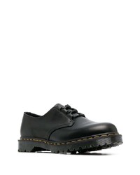 schwarze Leder Derby Schuhe von Dr. Martens