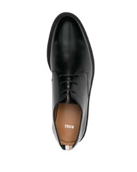 schwarze Leder Derby Schuhe von BOSS