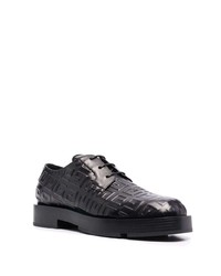 schwarze Leder Derby Schuhe von Givenchy