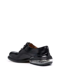 schwarze Leder Derby Schuhe von Maison Margiela