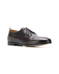 schwarze Leder Derby Schuhe von Officine Creative