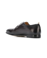 schwarze Leder Derby Schuhe von Officine Creative