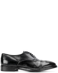 schwarze Leder Derby Schuhe von Alberto Fasciani