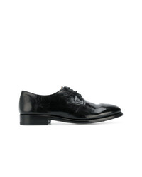 schwarze Leder Derby Schuhe von Alberto Fasciani
