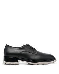 schwarze Leder Derby Schuhe von Alexander McQueen