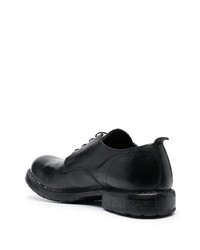 schwarze Leder Derby Schuhe von Moma
