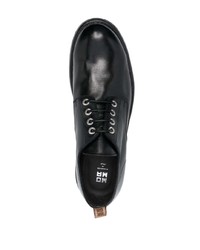 schwarze Leder Derby Schuhe von Moma