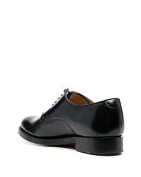 schwarze Leder Derby Schuhe von FURSAC