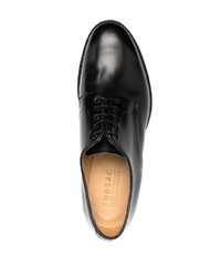 schwarze Leder Derby Schuhe von FURSAC