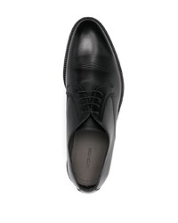 schwarze Leder Derby Schuhe von Sergio Rossi