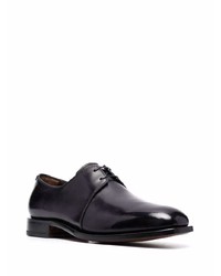 schwarze Leder Derby Schuhe von Salvatore Ferragamo