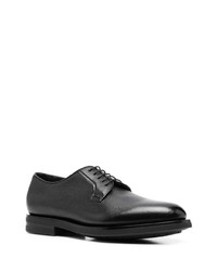 schwarze Leder Derby Schuhe von Santoni