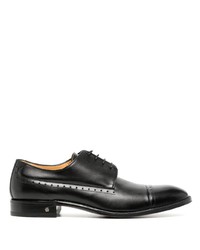 schwarze Leder Derby Schuhe von Amedeo Testoni