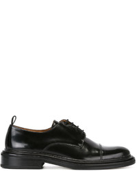 schwarze Leder Derby Schuhe von AMI Alexandre Mattiussi