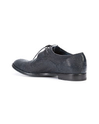 schwarze Leder Derby Schuhe von Officine Creative