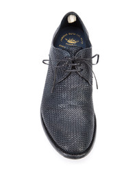 schwarze Leder Derby Schuhe von Officine Creative