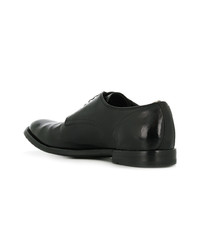 schwarze Leder Derby Schuhe von Officine Creative