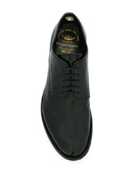 schwarze Leder Derby Schuhe von Officine Creative