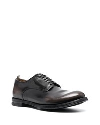 schwarze Leder Derby Schuhe von Officine Creative