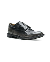 schwarze Leder Derby Schuhe von Officine Creative