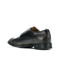 schwarze Leder Derby Schuhe von Officine Creative