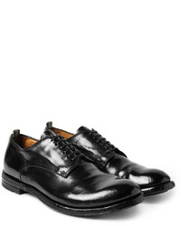 schwarze Leder Derby Schuhe von Officine Creative