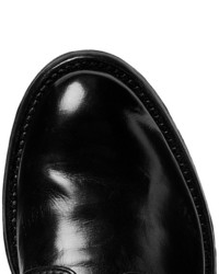 schwarze Leder Derby Schuhe von Officine Creative