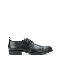 schwarze Leder Derby Schuhe von Ann Demeulemeester Blanche