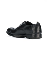 schwarze Leder Derby Schuhe von Officine Creative