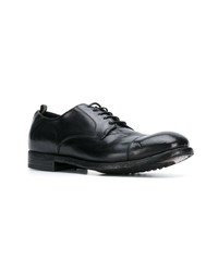 schwarze Leder Derby Schuhe von Officine Creative