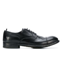 schwarze Leder Derby Schuhe von Officine Creative