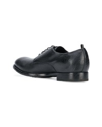 schwarze Leder Derby Schuhe von Officine Creative